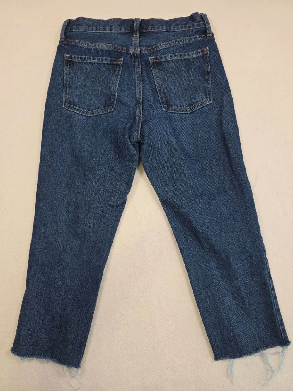 Old Navy Womens High-Rise Slouchy Straight Jeans Size 4 Dark Wash Denim - Picture 5 of 6